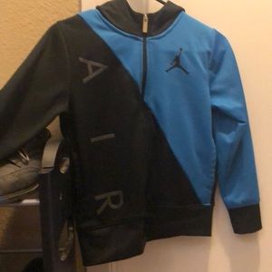 Black and blue air Jordan jacket